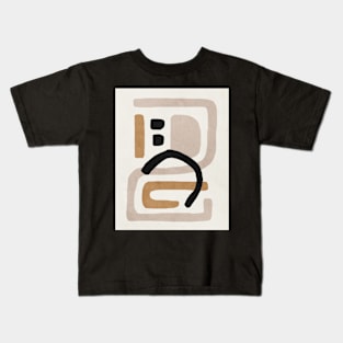 Abstract shapes art, Mid century modern art Kids T-Shirt